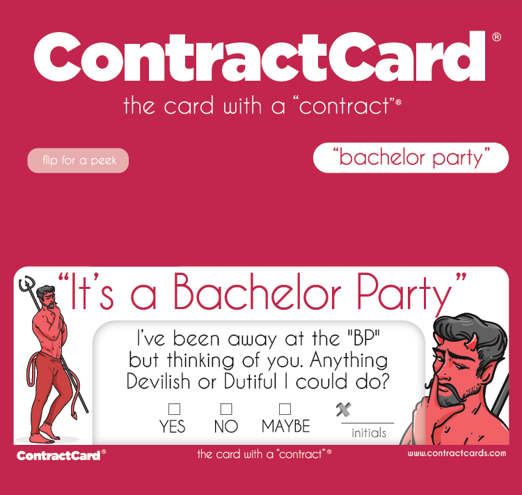 Bachelor Party card artwork