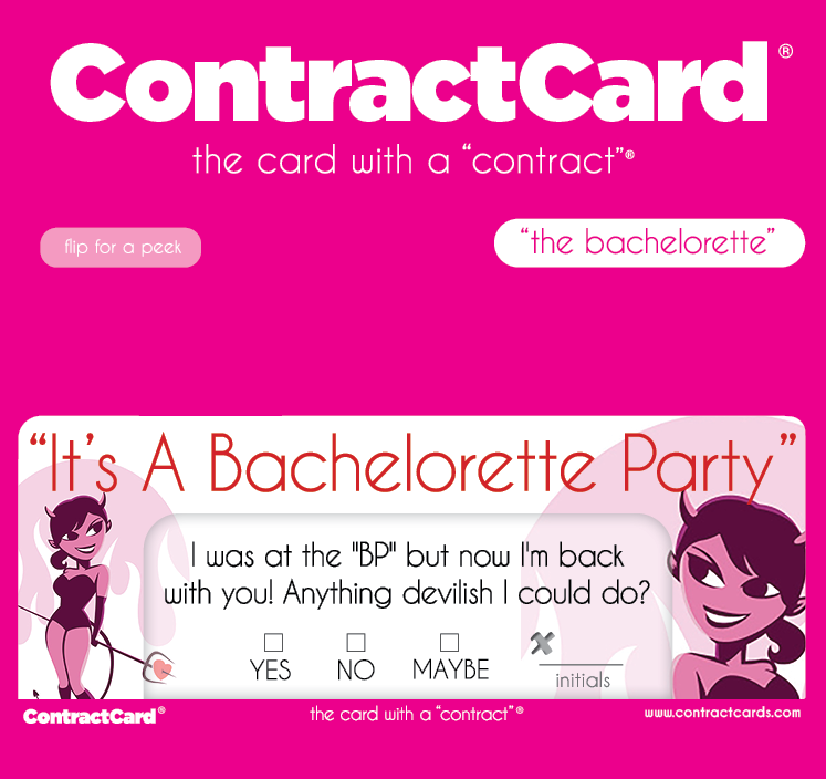 Bachelorette Party card artwork